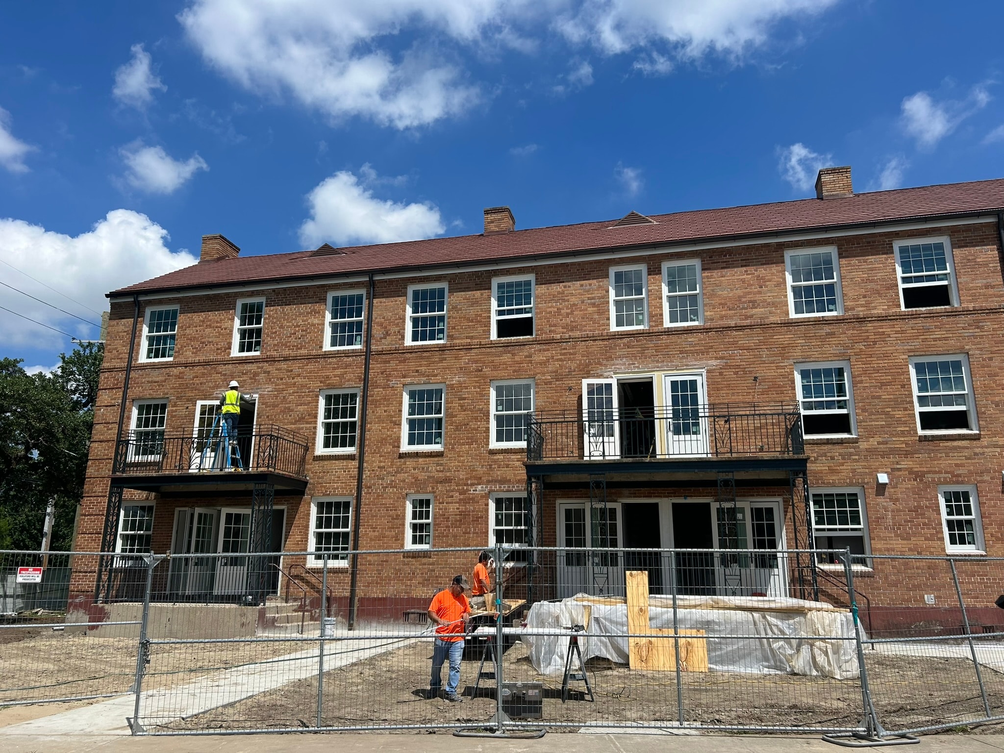 Lafitte Phase VII — historic building renovation under construction